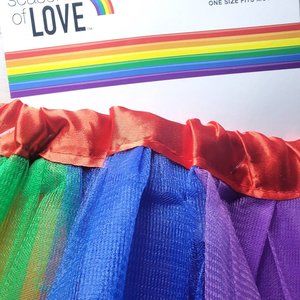 Season Of Love Pride Bundle -Tutu Suspenders Beads Glasses etc NWT Costume